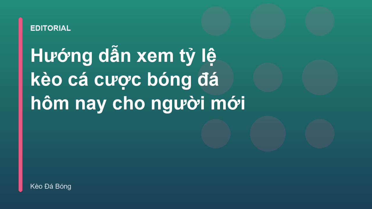 Người mới tìm hiểu cách đọc tỷ lệ kèo bóng đá